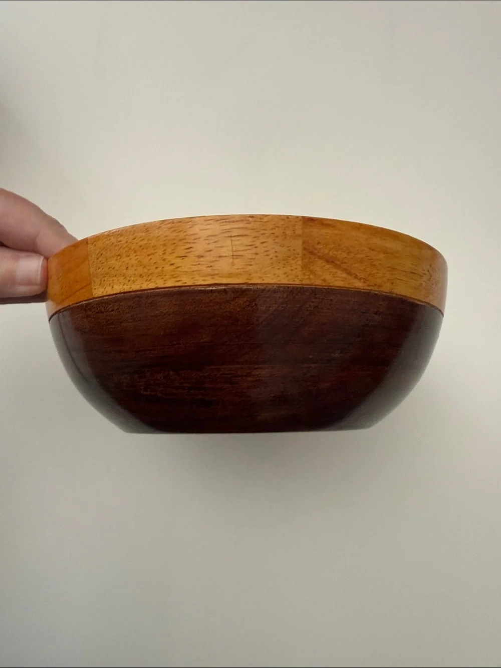Two-Toned Hardwood Home Decoration Bowl - Picture 9 of 16